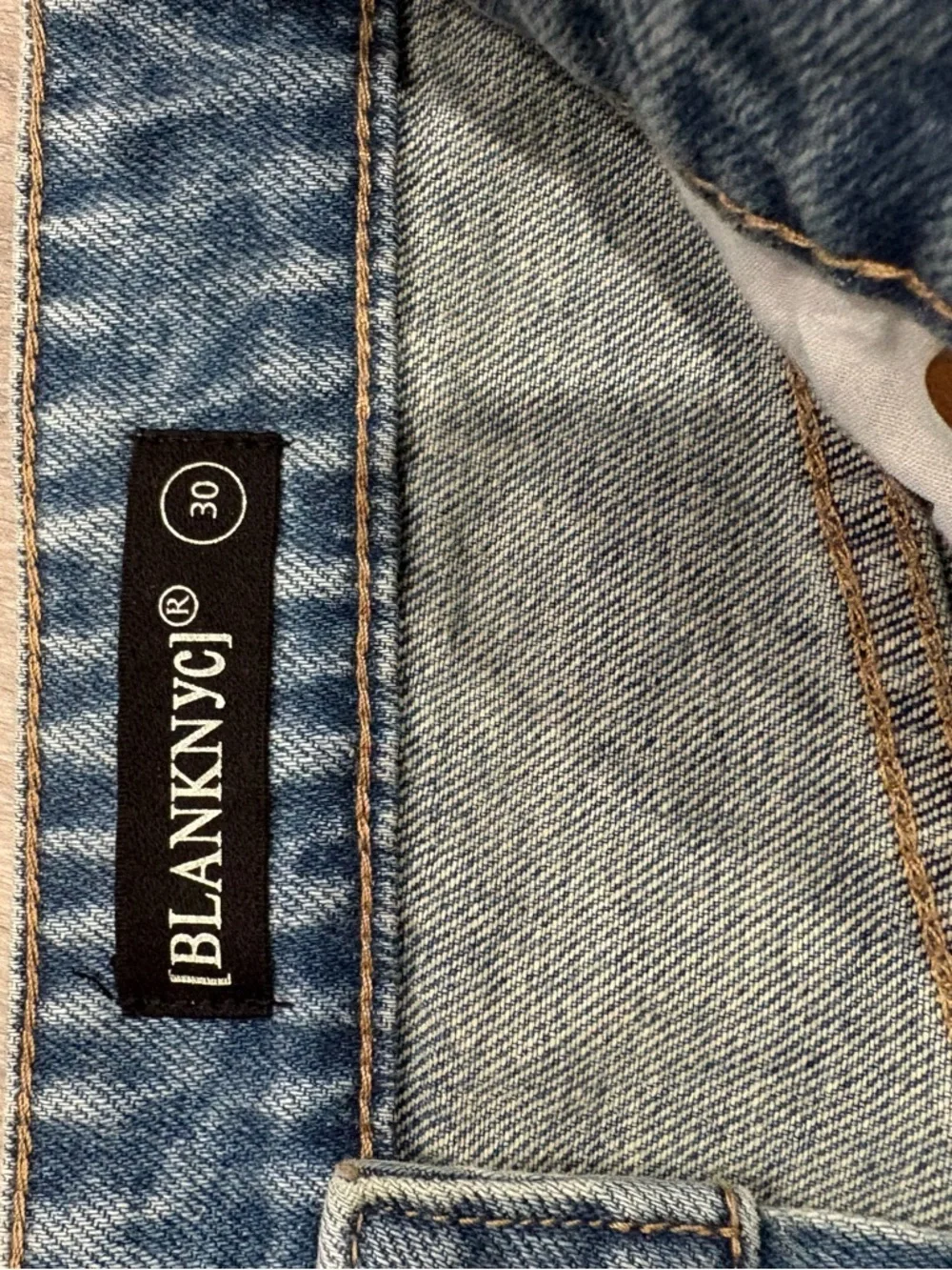 Blank NYC Light Blue Denim Skirt